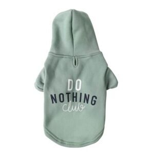 Do Nothing Club‎ Dog Pet Hoodie XS NWT